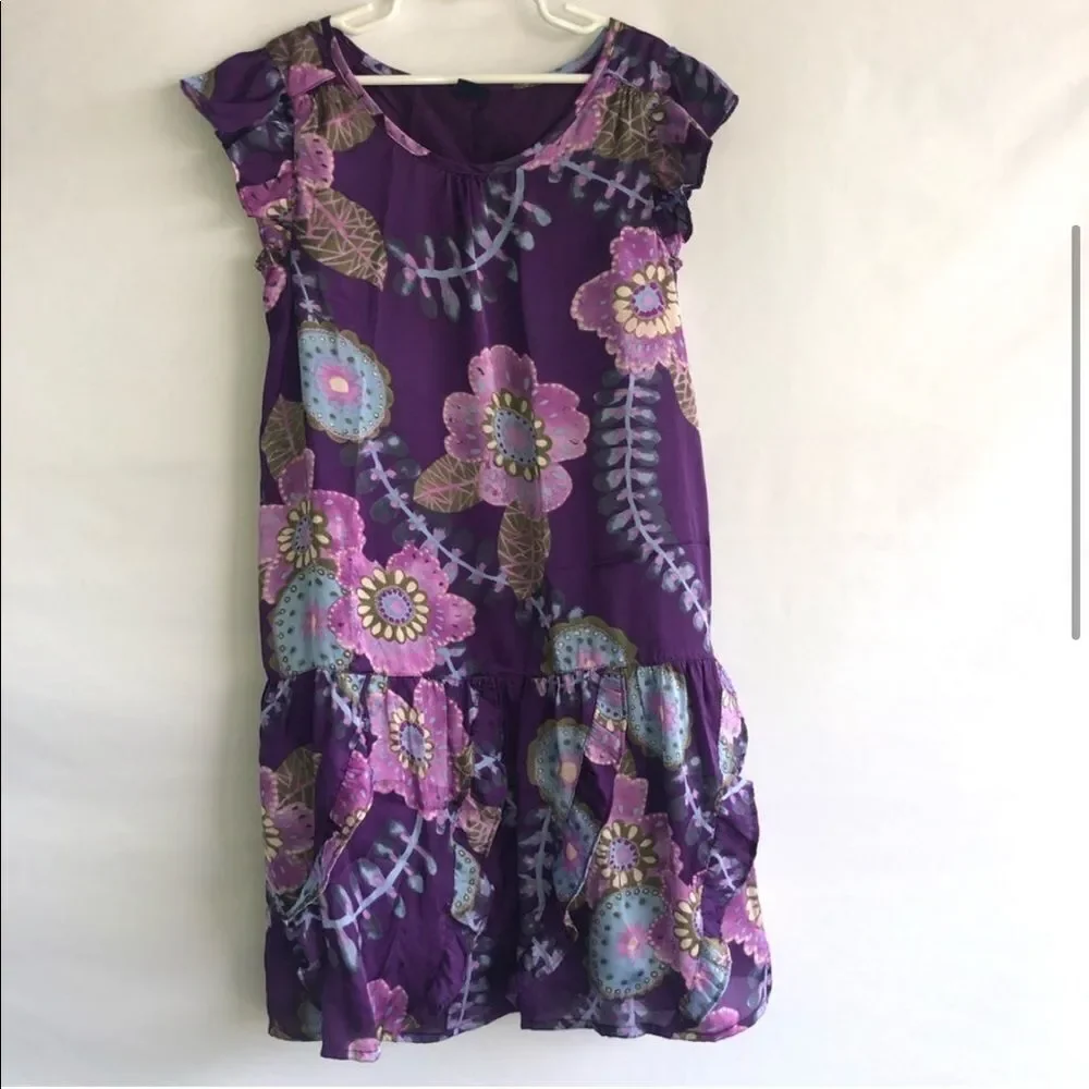 Gap Purple Floral Dress